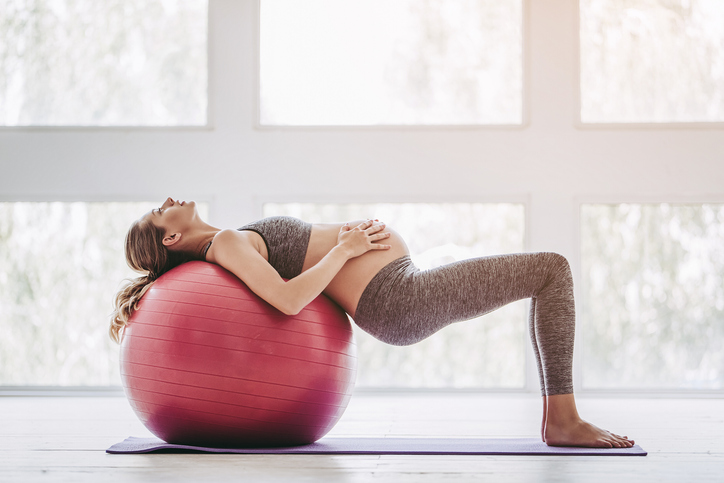 Pregnant woman workout